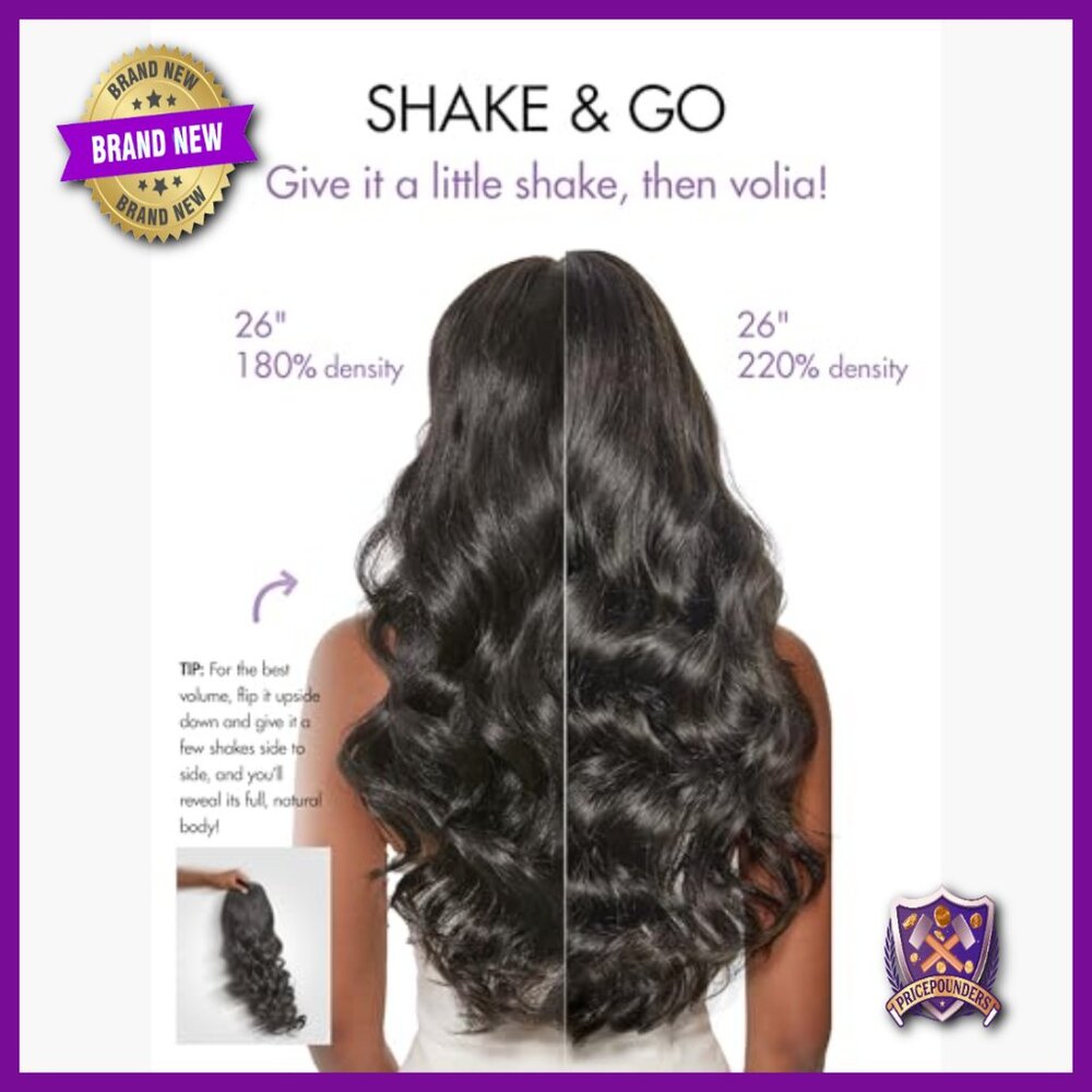 13x4 HD Lace Front Human Hair Wig 26in Body Wave Glueless Adjustable Cap - Picture 2 of 6